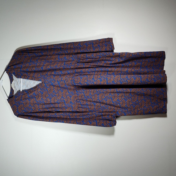 Boden Naomi Relaxed Jersey Dress Gingerbread, Dandelion Sprig 14 - Picture 4 of 13